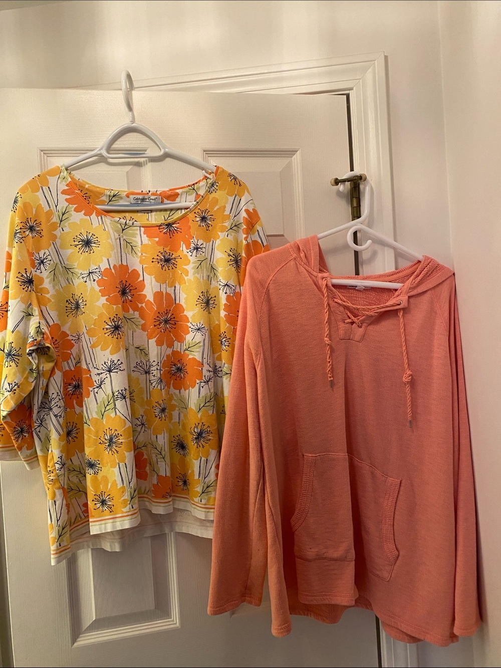 Talbots and Coldwater Creek Duo 2X top and lightweight hoodie